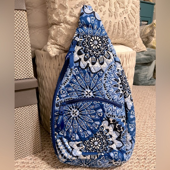 Vera Bradley Bags Nwt Vera Bradley Essential Sling Backpack In Blue